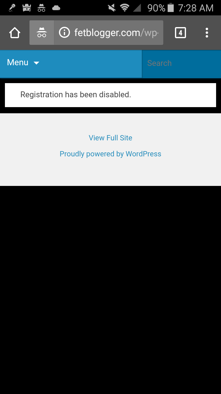 This is the site, I can't register for it.