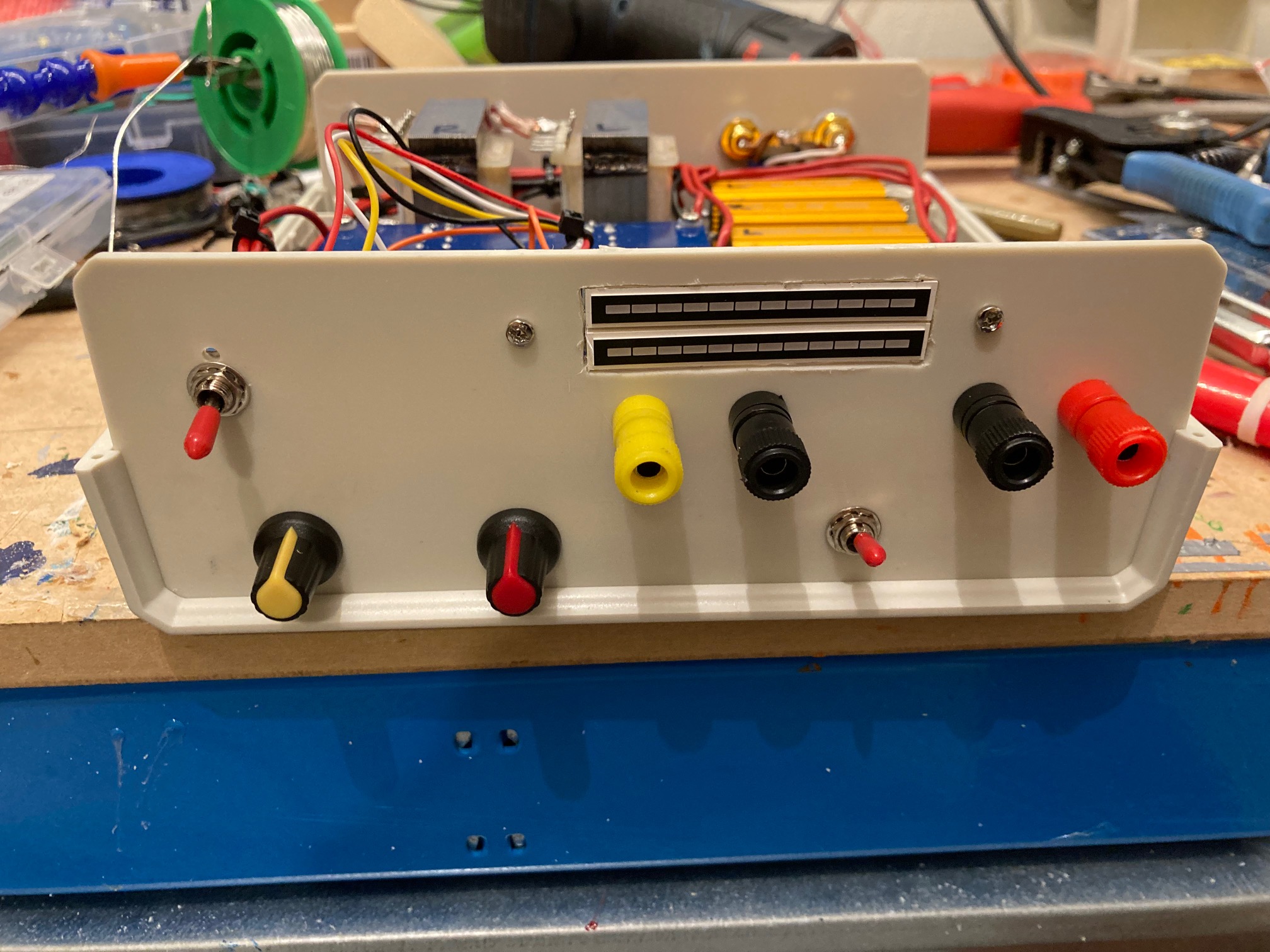 Front with stereo sound level display