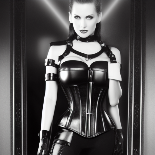 00181-902585714-pencil sketch of a stern and (cruel) robot android dominatrix ((small tits)) (((nude))) in corset and stockings, in style of joe.png