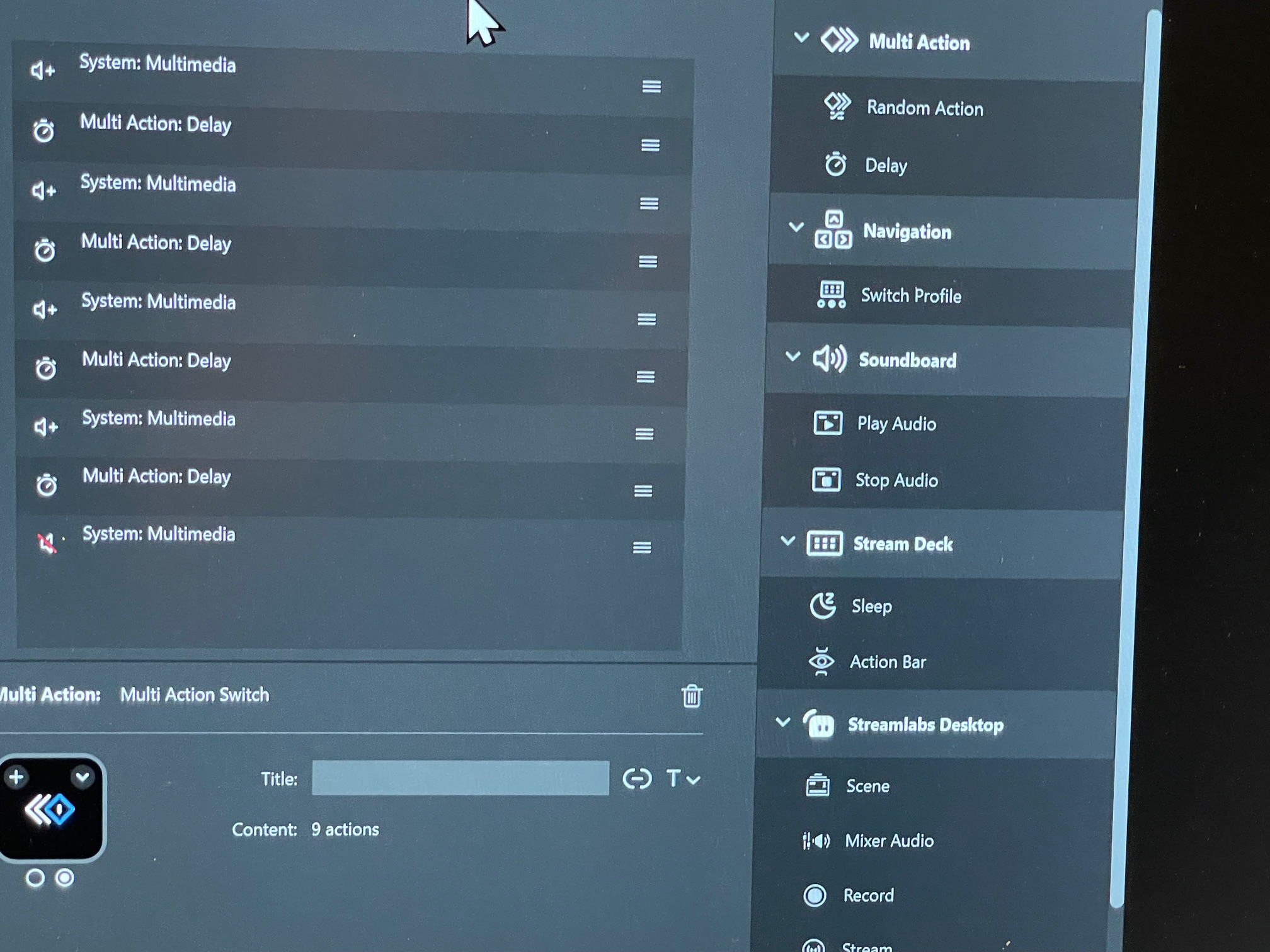 screenshot from foot pedal software