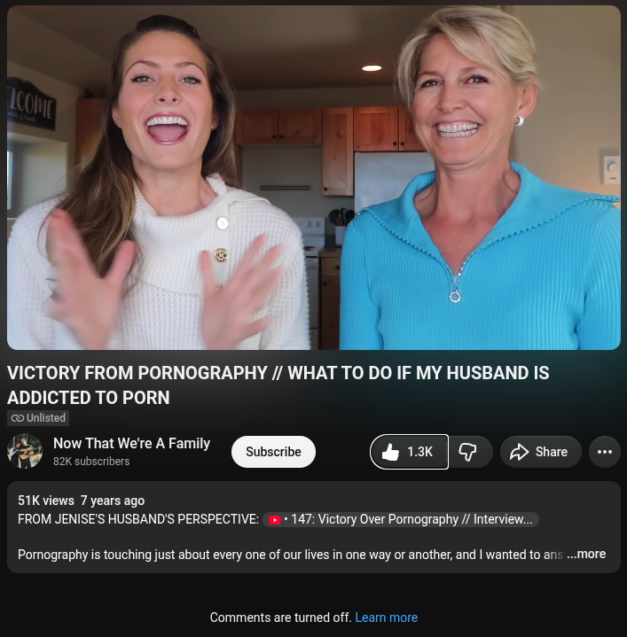 katies Porn youtube video unlisted comments turned off.png
